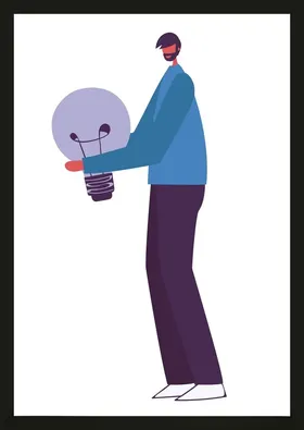 手绘男人男孩卡通动画卡通动画