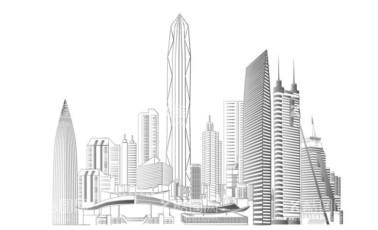 编号：87266412121159369378【酷图网】源文件下载-深圳矢量建筑