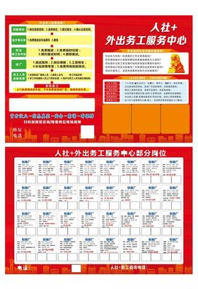 外出务工招牌折页传单