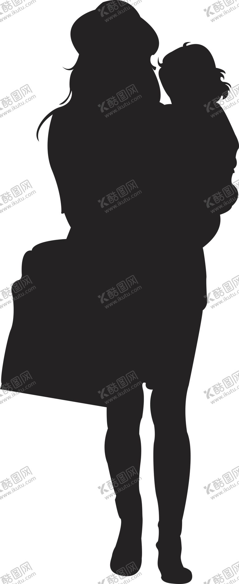 编号：52851806271536213988【酷图网】源文件下载-一家人剪影