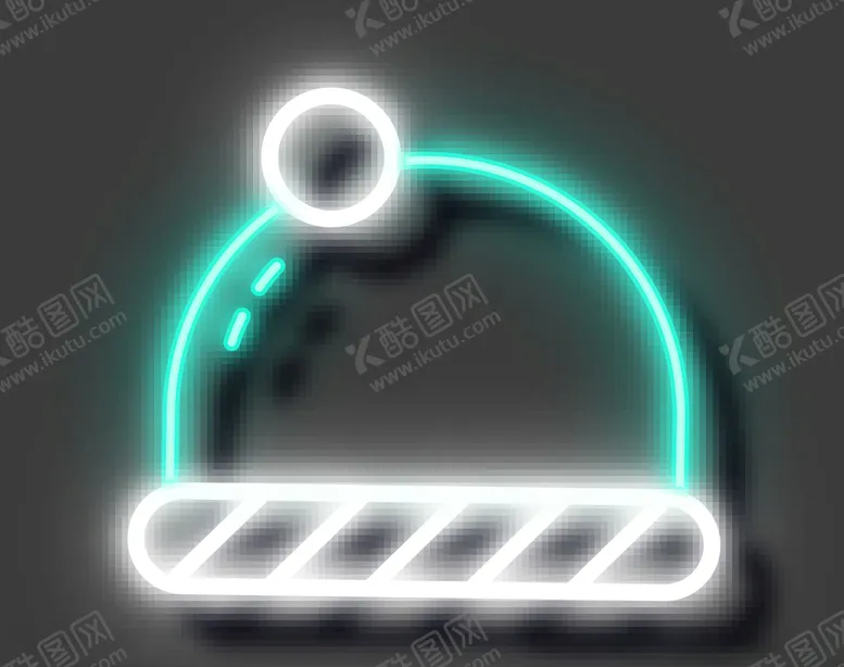 编号：24927105131759208939【酷图网】源文件下载-霓虹灯圣诞帽