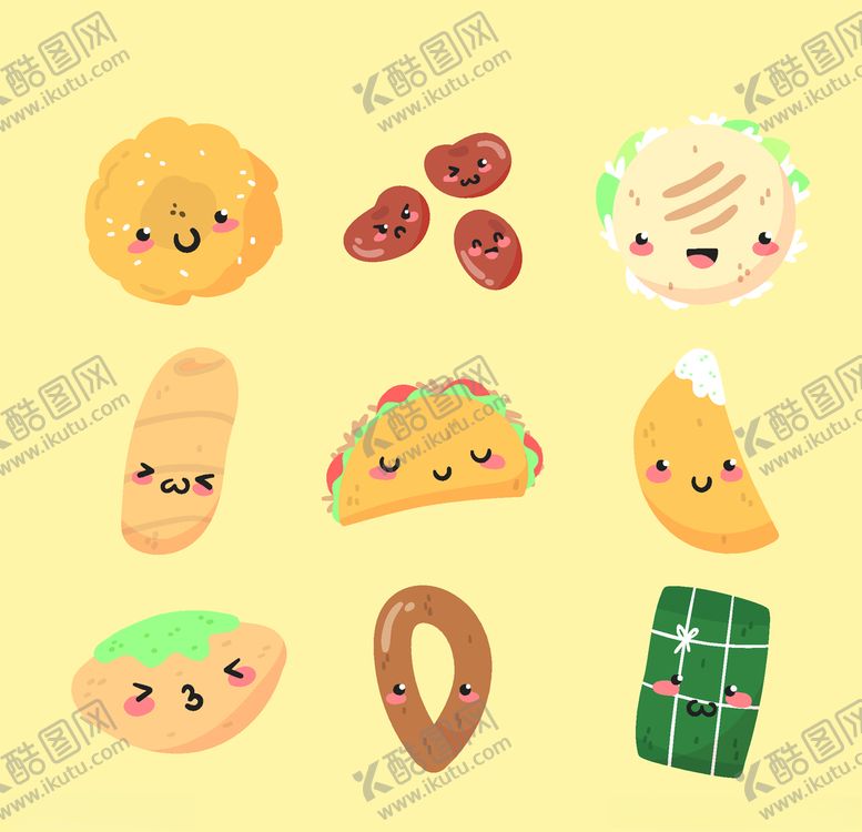 编号：78519609272135147179【酷图网】源文件下载-可爱食物