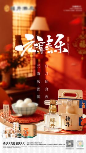 元宵节白酒海报