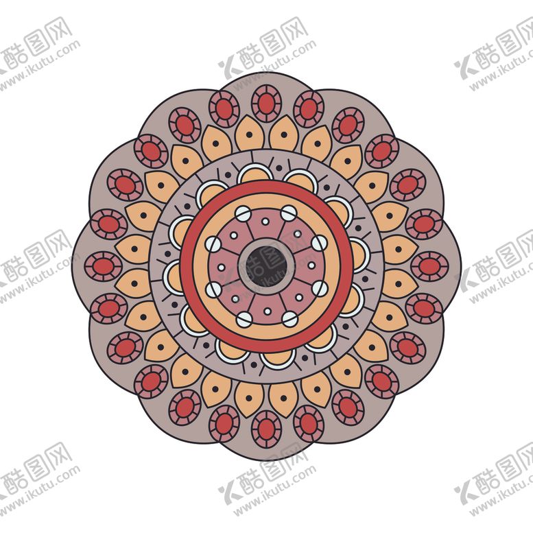 编号：26179909251911469526【酷图网】源文件下载-曼陀罗图案