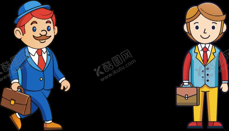 编号：32061301270207344715【酷图网】源文件下载-卡通风格银行家组图
