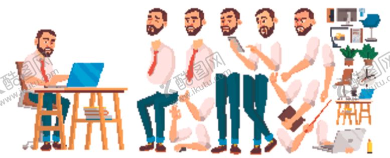 编号：92171709262251327817【酷图网】源文件下载-人物插画