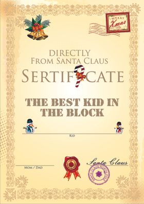 儿童画幼儿园手绘卡通证书模板