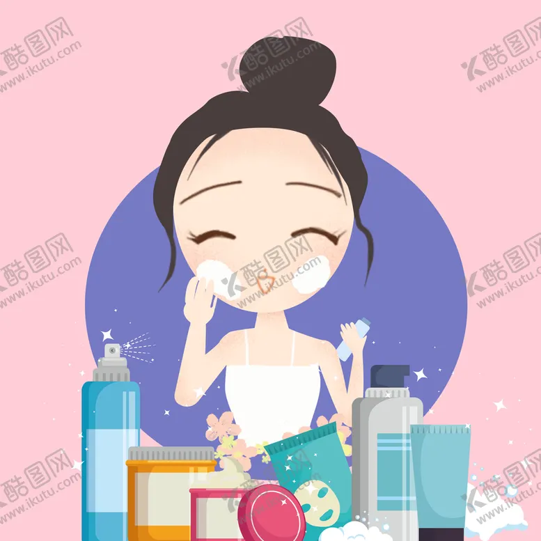 编号：74186909162028406983【酷图网】源文件下载-美容化妆女孩