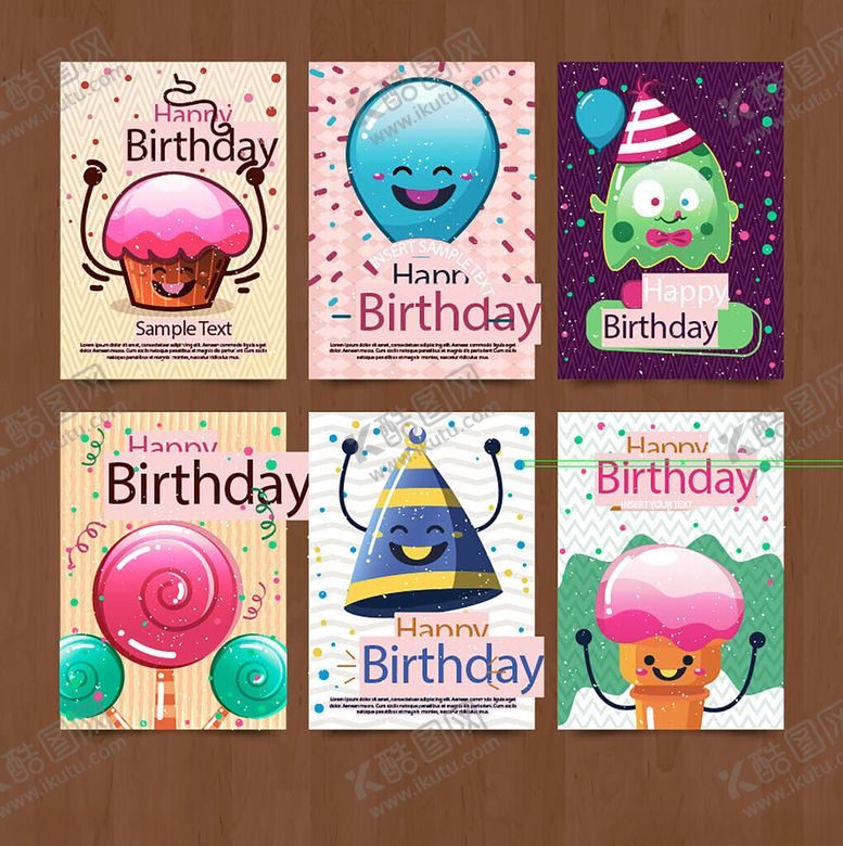 编号：33386010310441528097【酷图网】源文件下载-可爱生日主题卡通插画