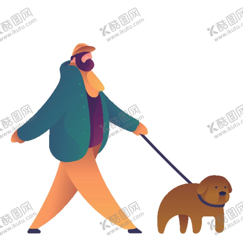 编号：15175109151635343601【酷图网】源文件下载-扁平化职业人物图案