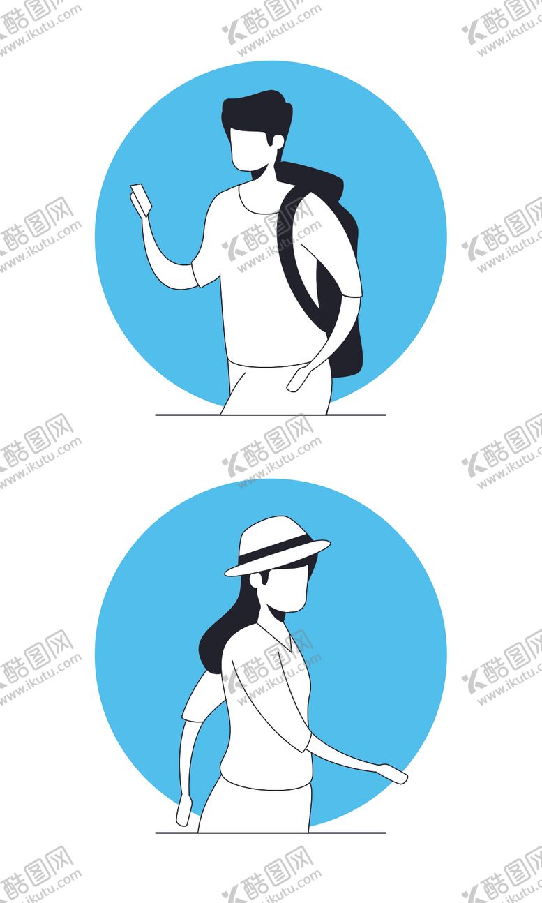 编号：68489309280915146782【酷图网】源文件下载-简笔绘画人物生活