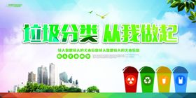 垃圾分类保护环境卫生公益海报设