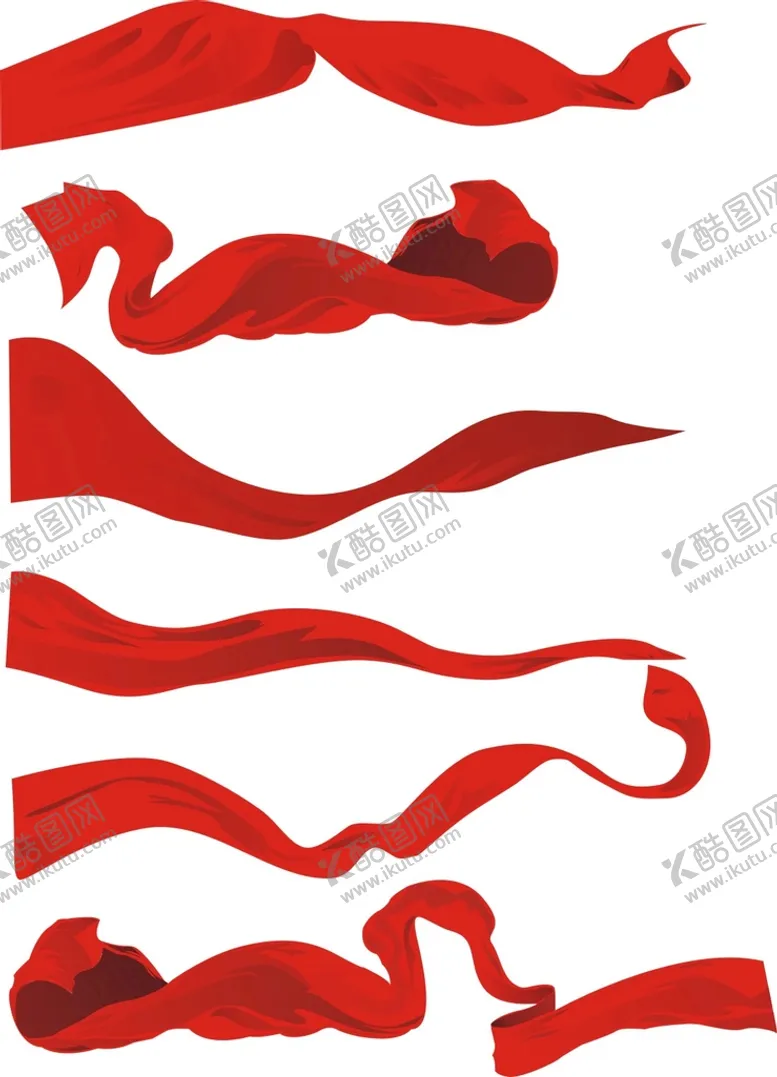 编号：19587411211749158115【酷图网】源文件下载-红色丝带