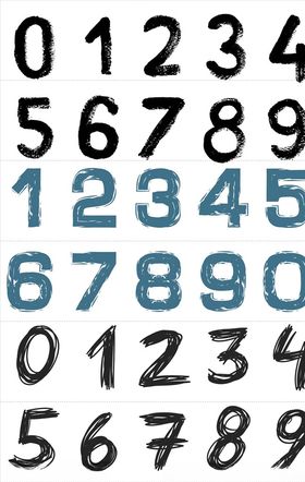 卡通数字