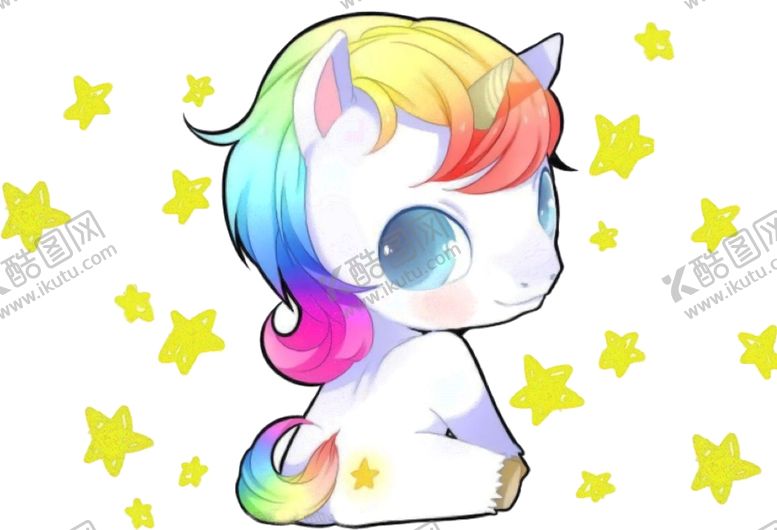 编号：77634709192222287976【酷图网】源文件下载-卡通独角兽
