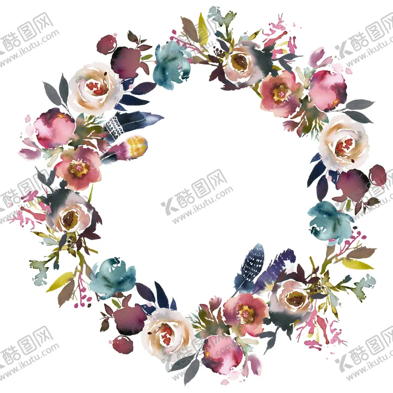 编号：83532802071315216701【酷图网】源文件下载-水彩花