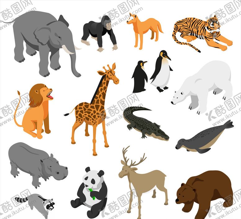 编号：65702510302030026645【酷图网】源文件下载-卡通动物