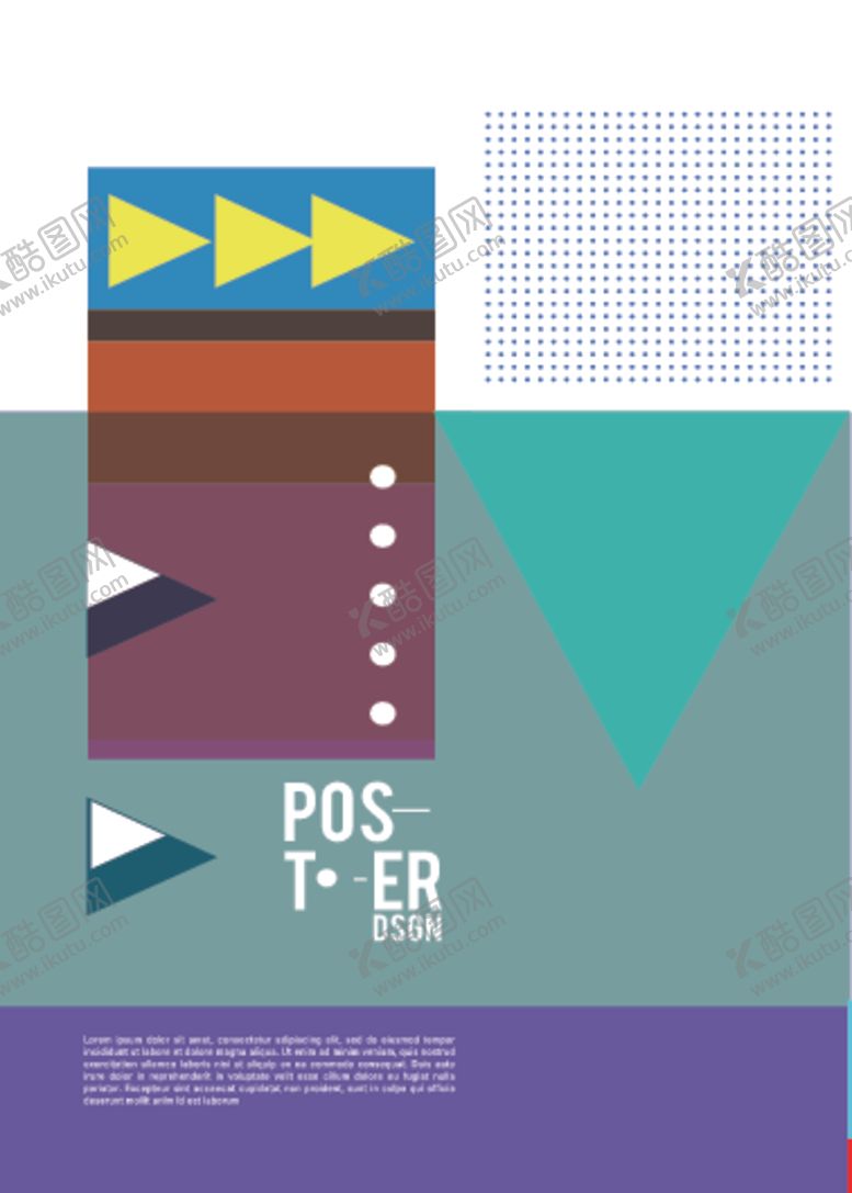 编号：58147810140341121813【酷图网】源文件下载-几何拼接创意海报图案