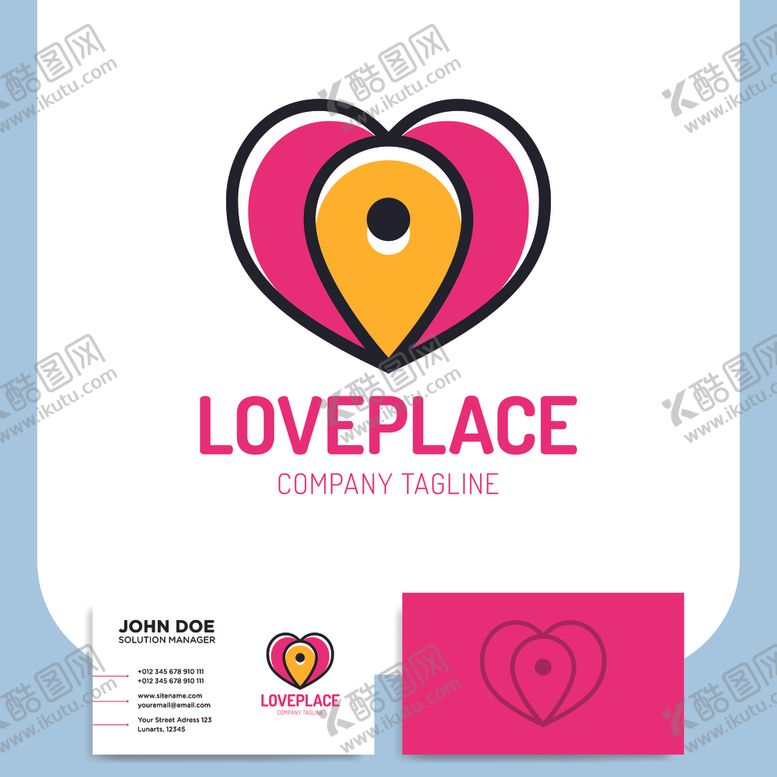 编号：85223610292233015970【酷图网】源文件下载-爱心标志