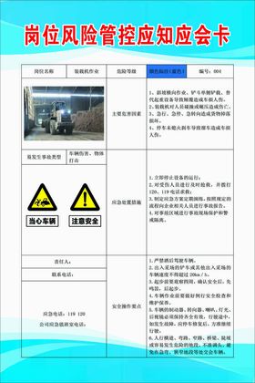 配电室风险管控应知应会卡