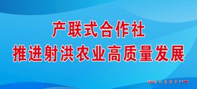 蓝色背景元素高质量发展暗纹合作社