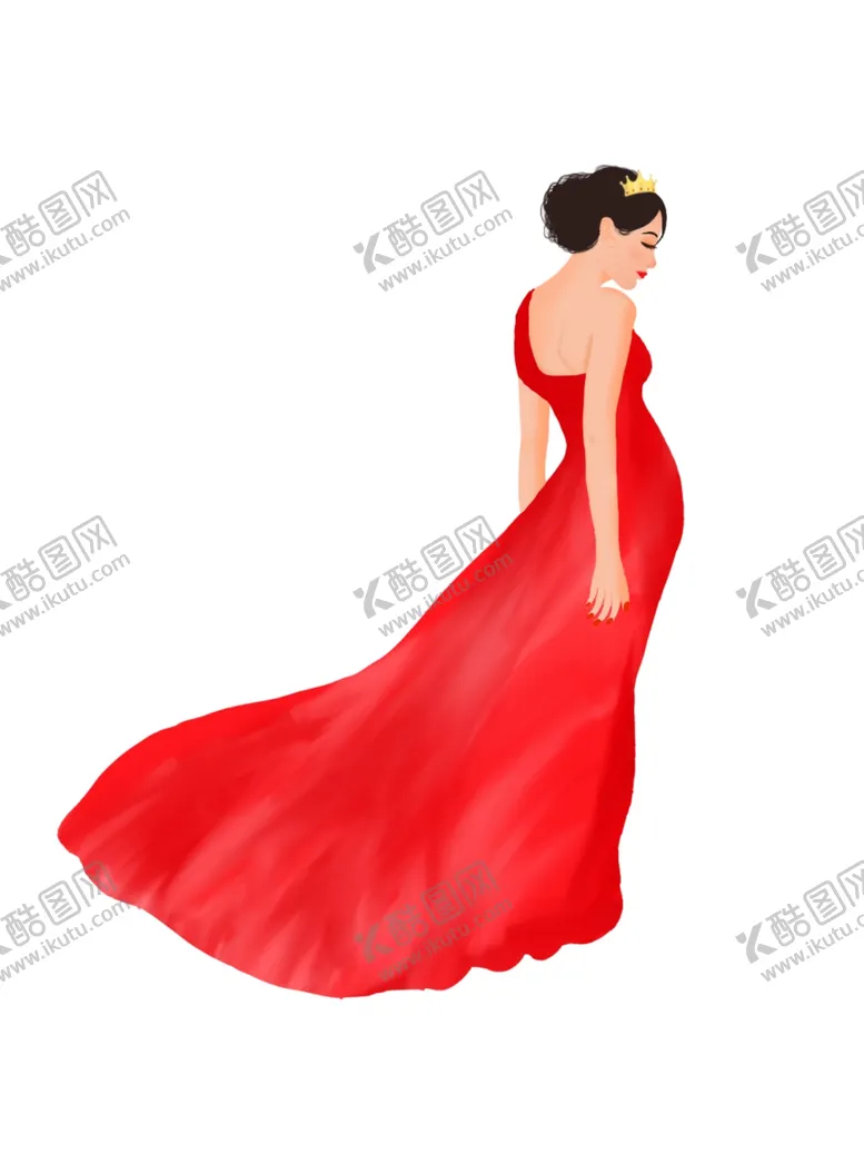 编号：24214101150703181726【酷图网】源文件下载-手绘38妇女节女神节人物