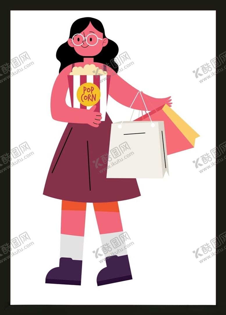 编号：96926001302101094514【酷图网】源文件下载-购物女孩女人