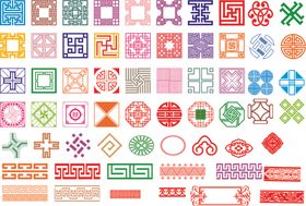 中国风花纹