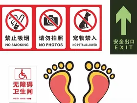 各种当心标识