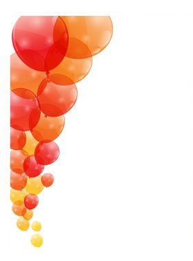 气球生日节日彩色促销