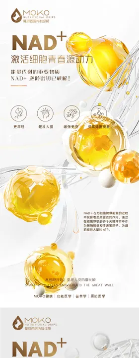 医美NAD 知识科普系列海报