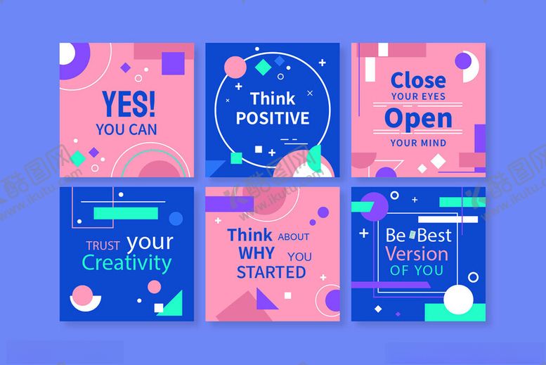 编号：65129810131609191116【酷图网】源文件下载-多彩创意标语卡片设计