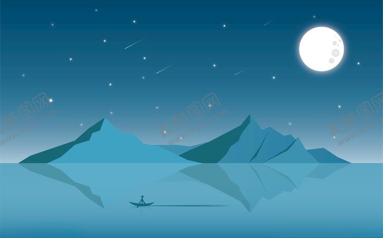 编号：60090009281958433411【酷图网】源文件下载-临摹AI山水扁平插画