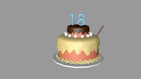 蛋糕生日甜品c4d建模