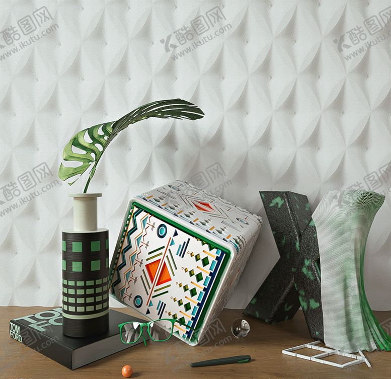 编号：83832110202330459709【酷图网】源文件下载-C4D室内装饰场景建模