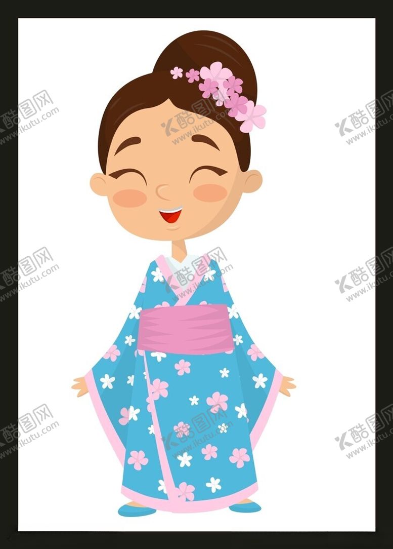 编号：57515901302026089690【酷图网】源文件下载-日本和服女孩
