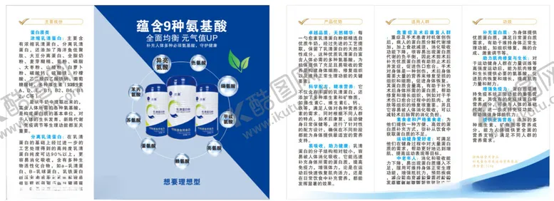 编号：86382402242150493370【酷图网】源文件下载-蛋白粉折页