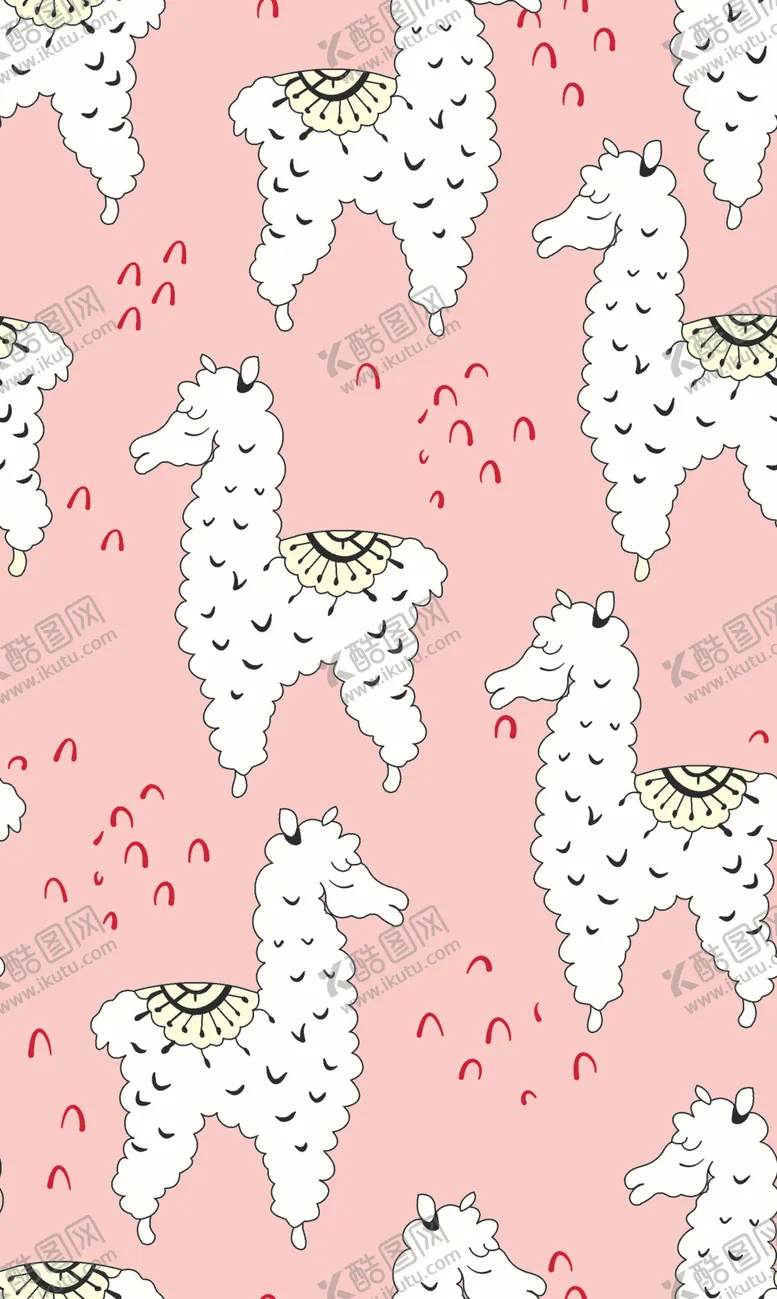 编号：77085007041326516914【酷图网】源文件下载-手绘卡通动物