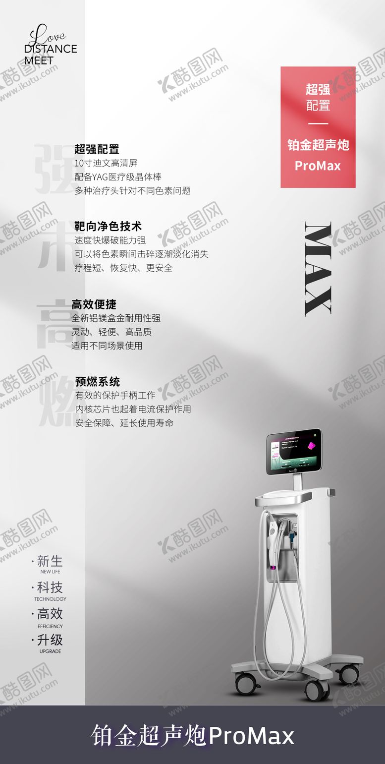 编号：10417010122127175669【酷图网】源文件下载-医美超声炮仪器海报
