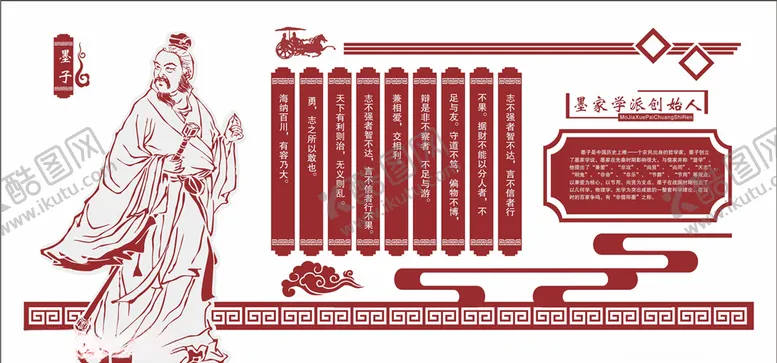 编号：22290109091446299987【酷图网】源文件下载-传统文化墨子