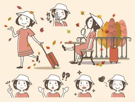 女性日常多样瞬间