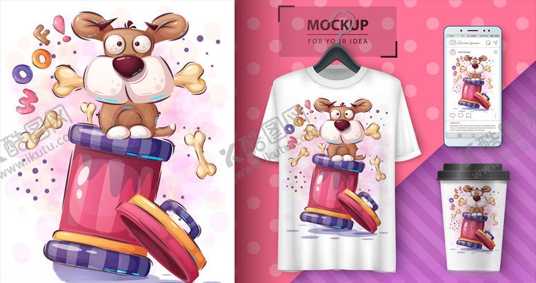 编号：30424510290438274005【酷图网】源文件下载-卡通小狗