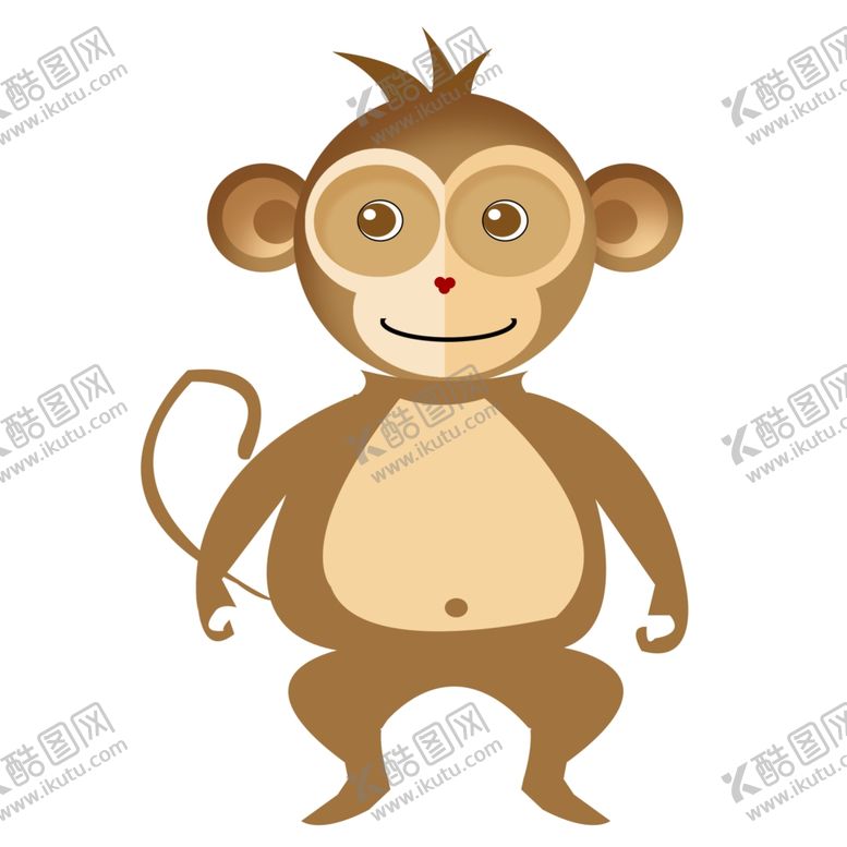 编号：41724202201641317625【酷图网】源文件下载-卡通猴子插画