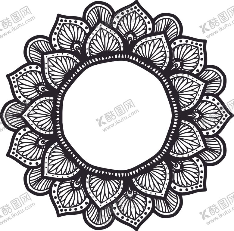 编号：33329410091915574431【酷图网】源文件下载-曼陀罗花纹