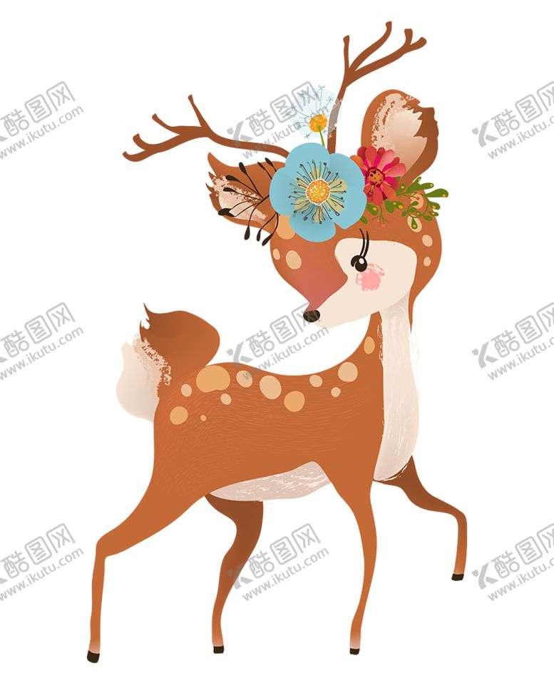 编号：43497610291652357601【酷图网】源文件下载-卡通长颈鹿