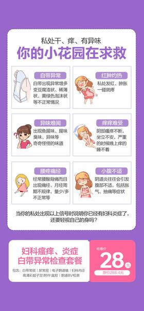 618妇科检查套餐海报