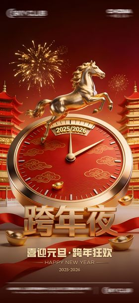 酒吧KTV2026跨年夜海报