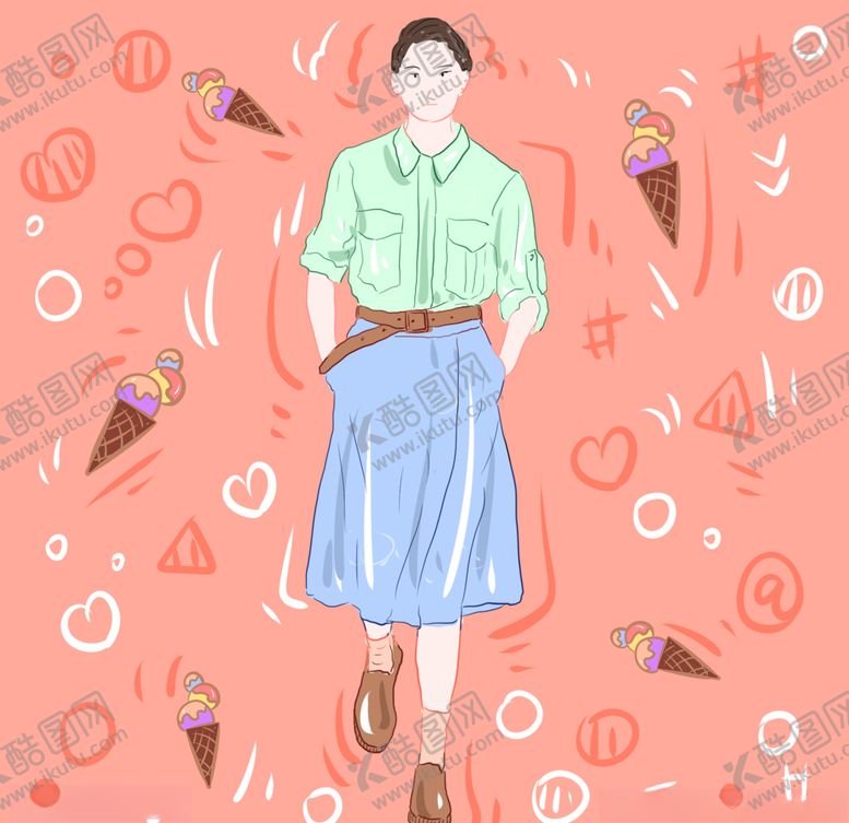 编号：36435810181350128584【酷图网】源文件下载-插画人物