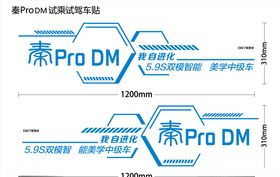 雷克萨斯试乘试驾车贴