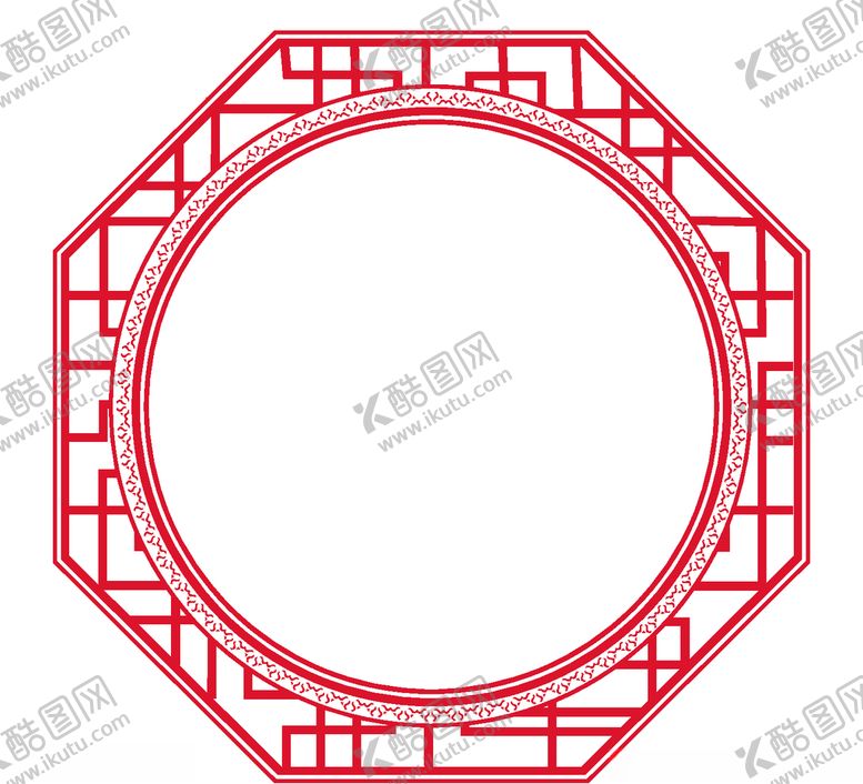 编号：14713609191313315538【酷图网】源文件下载-圆形中式边框